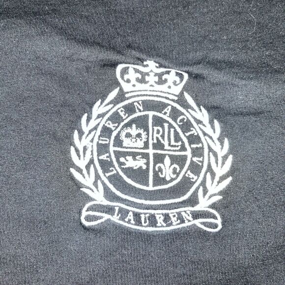 Green Tag Ralph Lauren Active Large Black Embroidered Classic Tee Shirt - Picture 3 of 8